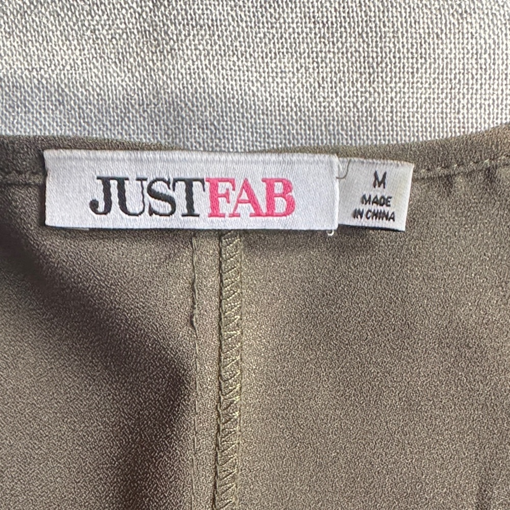 JustFab olive Green Midi Dress - Picture 2 of 3